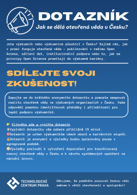 Questionnaire: How is Open Science practised in Czechia? Share your experience!