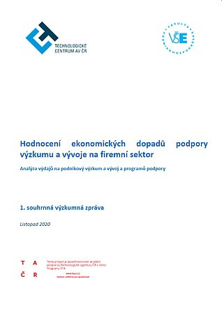 Hodnocení ekonomických dopadů podpory výzkumu a vývoje na firemní sektor 1 