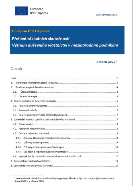 Význam duševního vlastnictví v mezinárodním podnikání