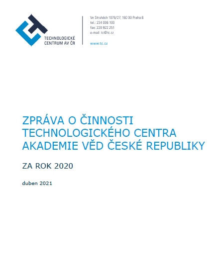 Zpráva o činnosti Technologického centra AV ČR za rok 2020