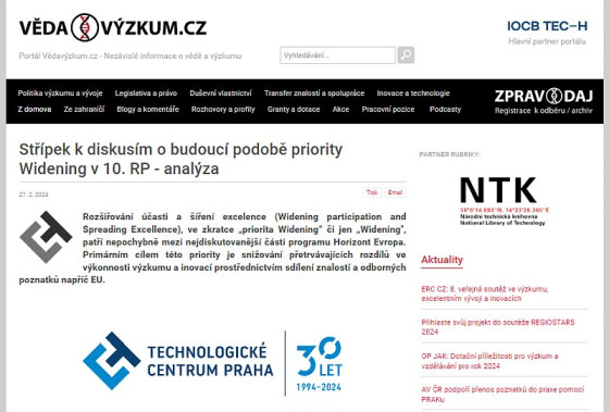 Střípek k diskusím o budoucí podobě priority Widening v 10. RP - analýza