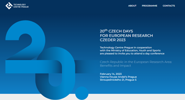 20. ročník konference CZEDER - České dny pro evropský výzkum