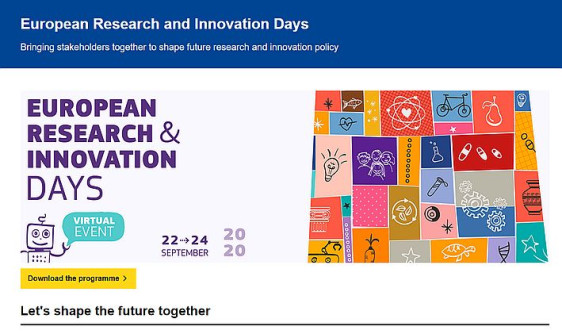 European Research and Innovation Days 2020 Virtual Event