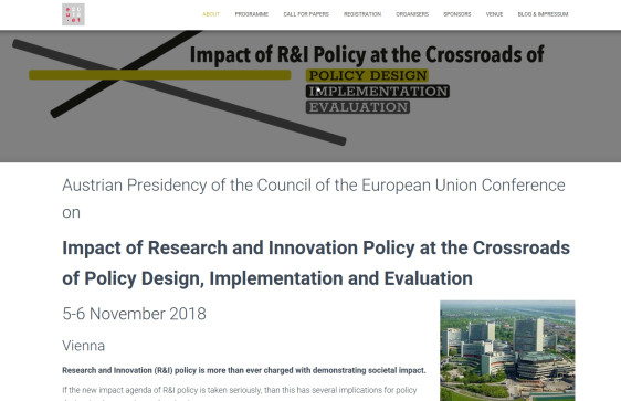 Konference „Impact of R&I Policy at the Crossroads of Policy Design, Implementation, Evaluation“