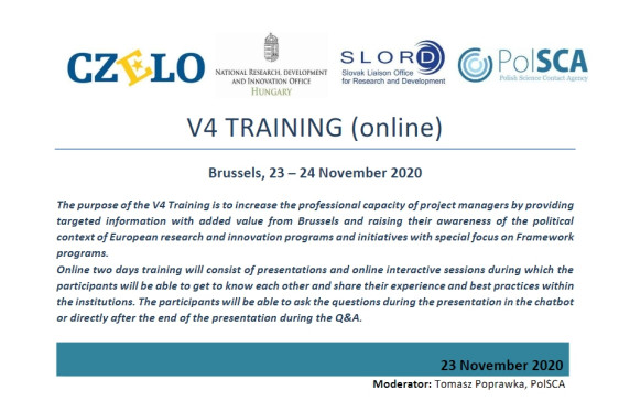 Visegrad 4 project managers training in Brussels