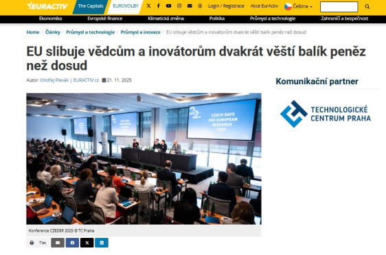 EU slibuje vědcům a inovátorům dvakrát větší balík peněz než dosud