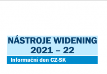 Informační den CZ-SK k nástrojům Widening 2021-2022