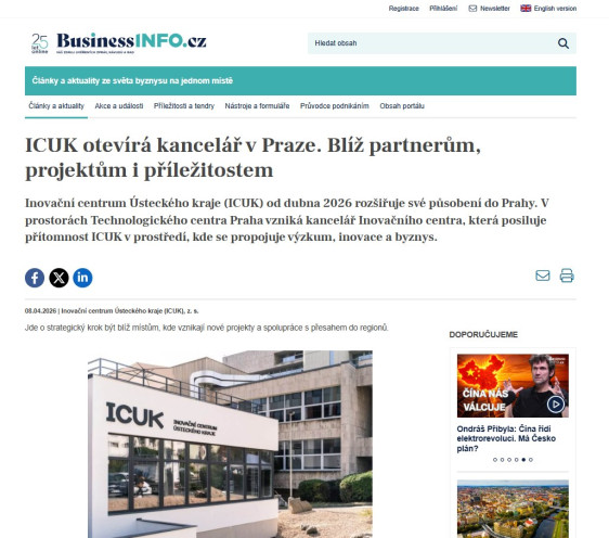 ICUK otevírá kancelář v Praze. Blíž partnerům, projektům i příležitostem
