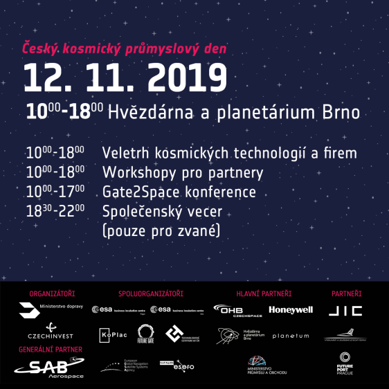 Gate2Space 2019 v rámci Českého kosmického průmyslového dne