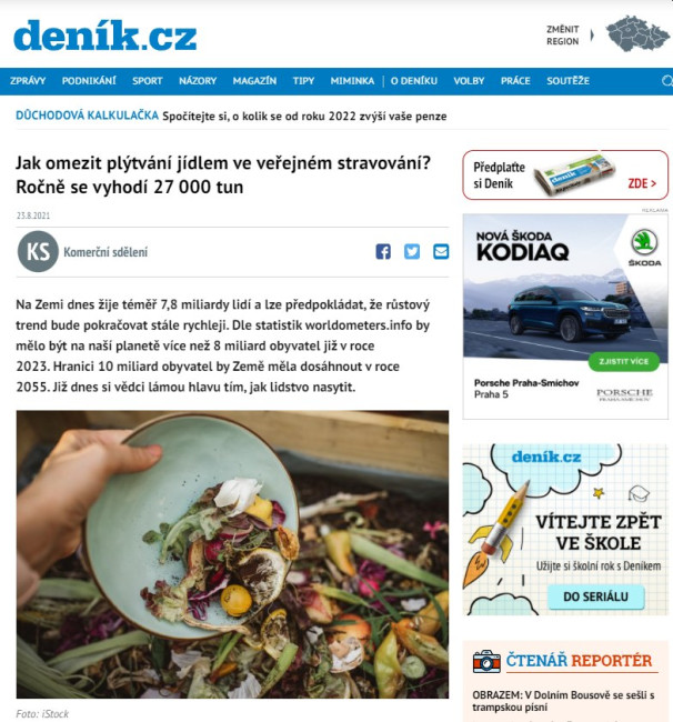 Jak omezit plýtvání jídlem ve veřejném stravování?